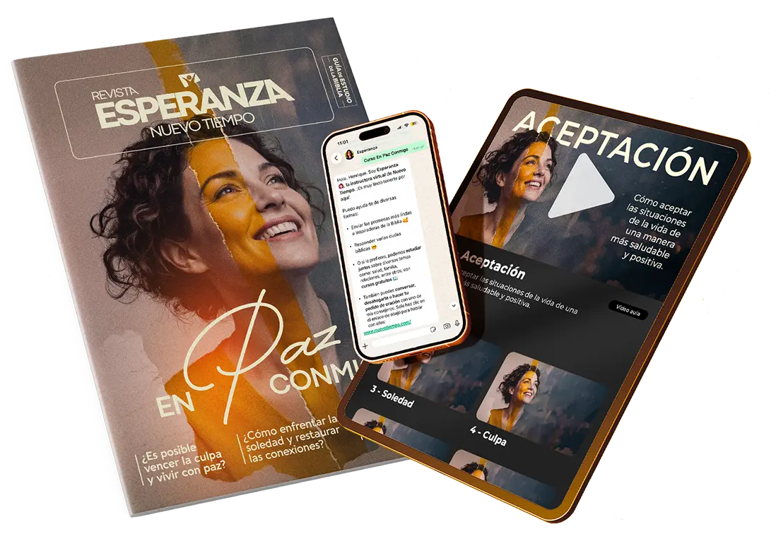 Mockup de la revista En Paz Conmigo