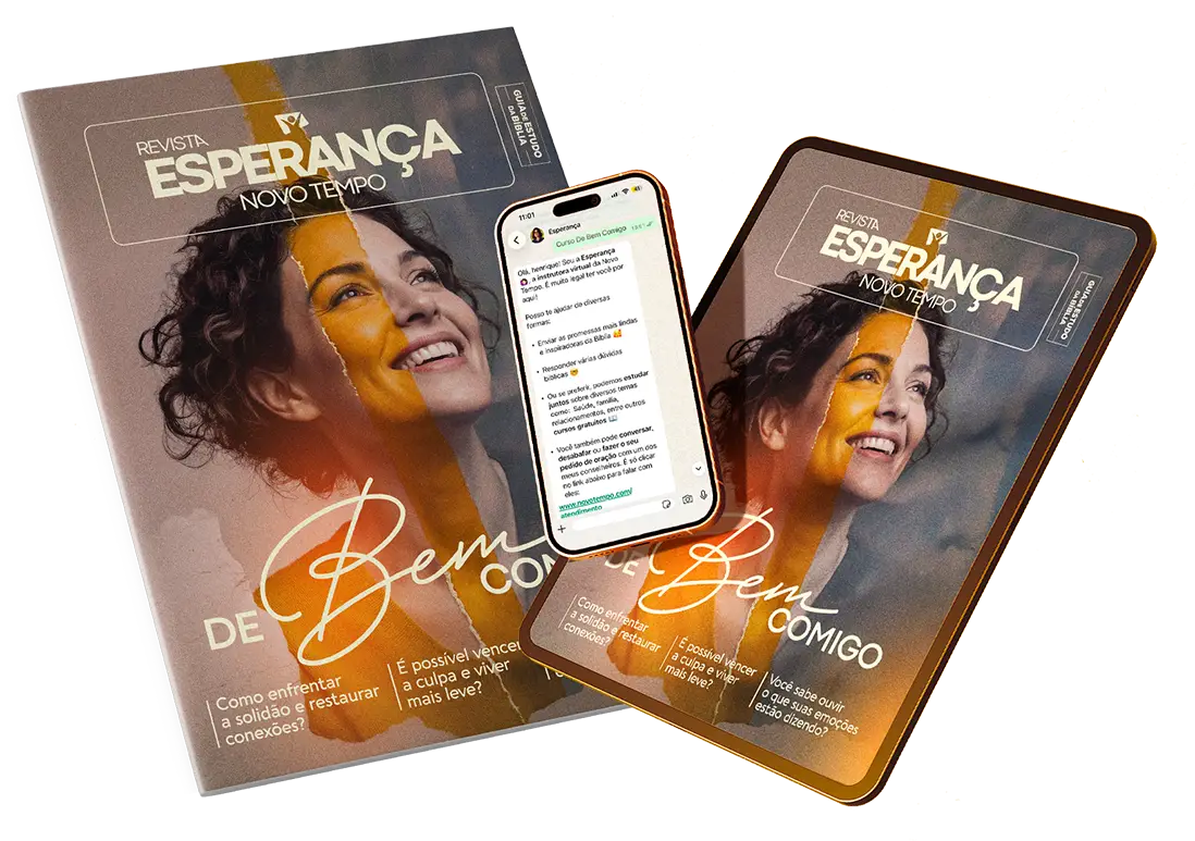 Mockup da revista De Bem Comigo